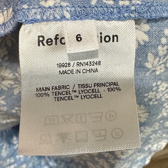 Reformation Blue Floral Mini Dress - Picture 3 of 10